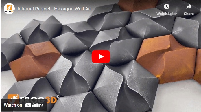 Featured Internal Project - Hexagon Wall Art