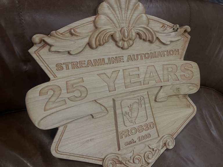 FROGMill CNC Router milled wooden signage